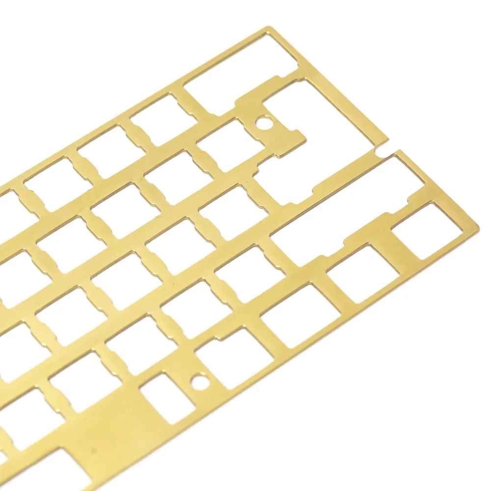 KBDfans Новое поступление волосяная отделка латунь 60% пластина diy механическая