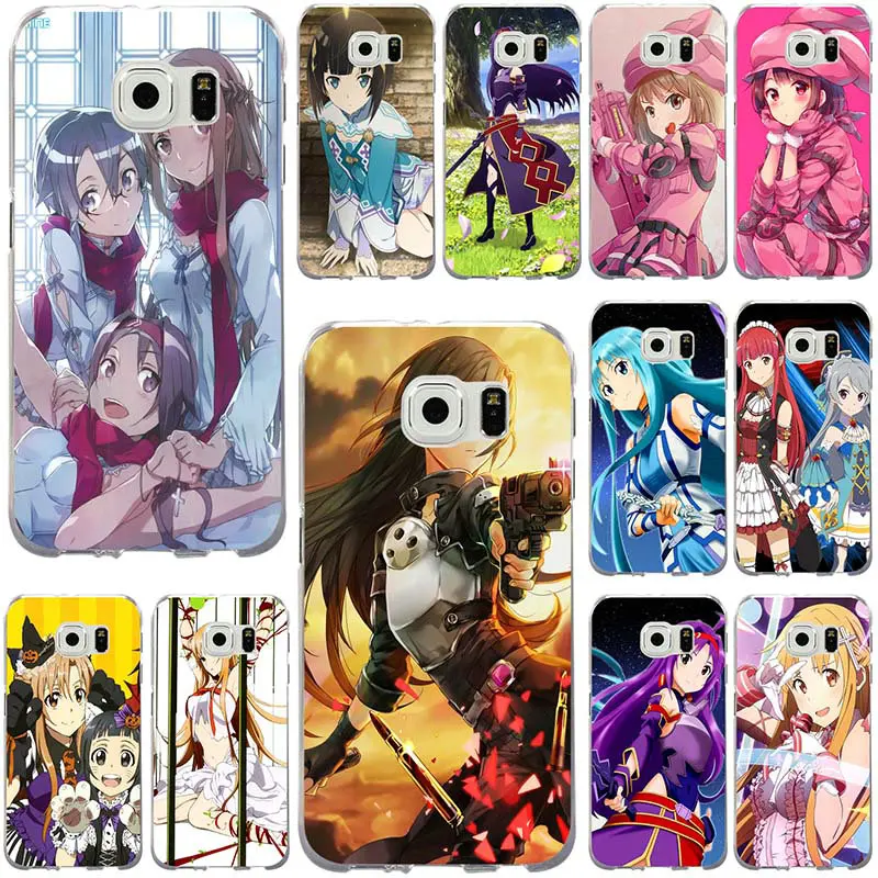 Аниме Sword Art Online мягкий чехол для телефона из ТПУ с крышки samsung Galaxy Note 2 3 5 8 9 S2 S3 S5
