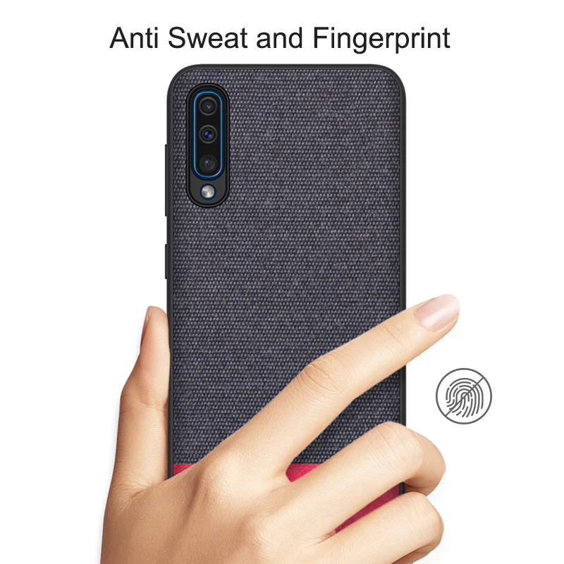 Чехол для samsung Galaxy A50 2019 мягкая ткань заднюю крышку телефона линии чехол 50 A10 A20 a30 A40