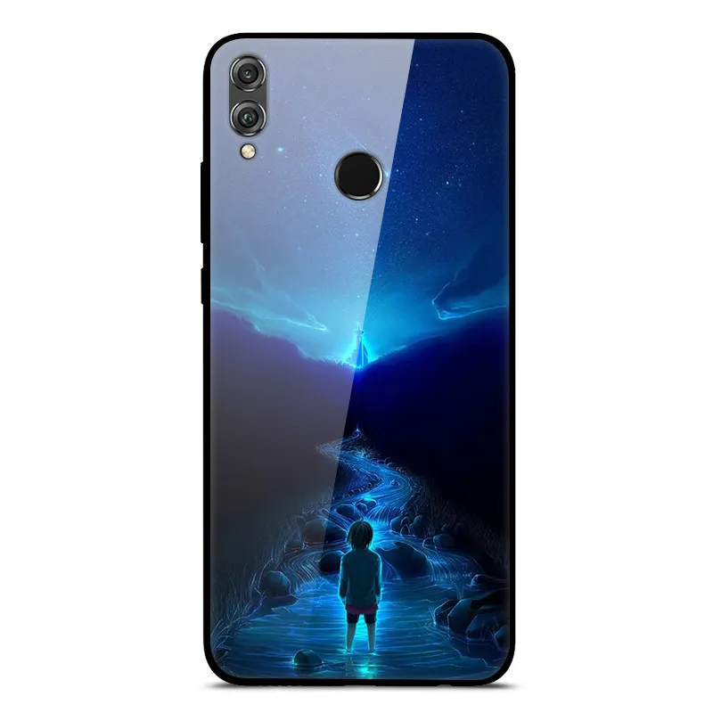 Чехол Honor 8X для huawei Honor 8X Max X8, чехол из закаленного стекла для телефона huawei Honor 8X MAX, чехол из стекла для Honor 8X Max - Цвет: 05