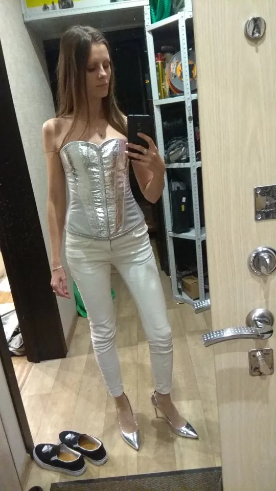 Готический Искусственная кожа корсет Overbust Корсеты и бюстье танцовщица Клубная