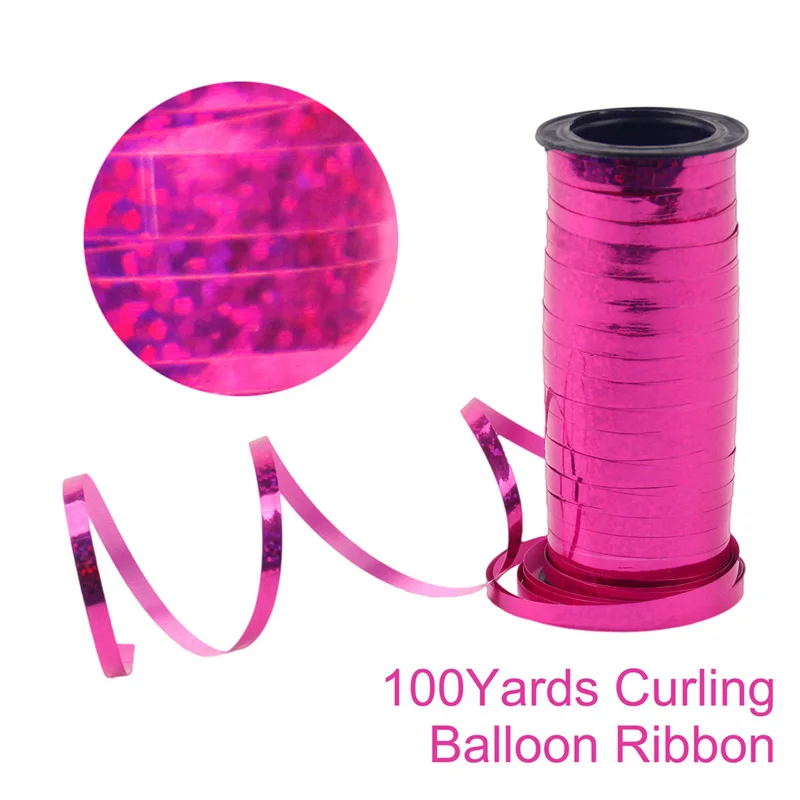 Rose Pink Ribbon 100 Huiran шар с днем рождения, шар из розового золота, конфетти, шар для дня рождения, декор для детей, взрослых, принадлежности для дня рождения, балоны - Цвет: Rose Pink Ribbon 100