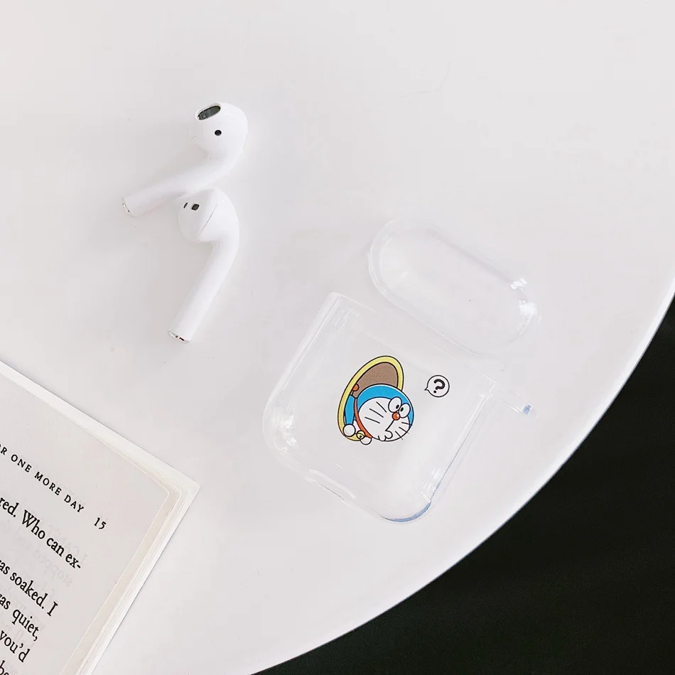 A43 Для Airpods 1:1 чехол TPU силиконовый прозрачный чехол для Airpods2 пылезащитный чехол s защитный Bluetooth беспроводной зарядки милый чехол - Цвет: A43