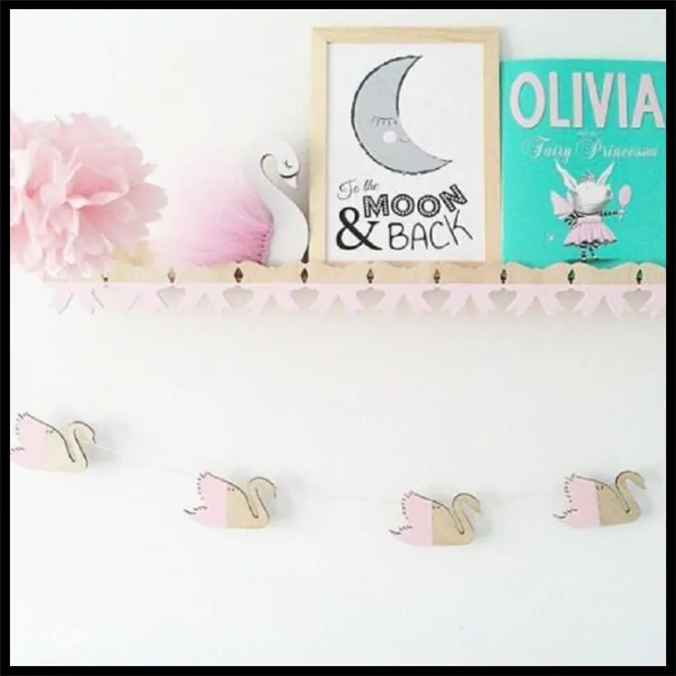 Новинка 2017 стильные деревянные чипсы аксессуары для украшения детской комнаты