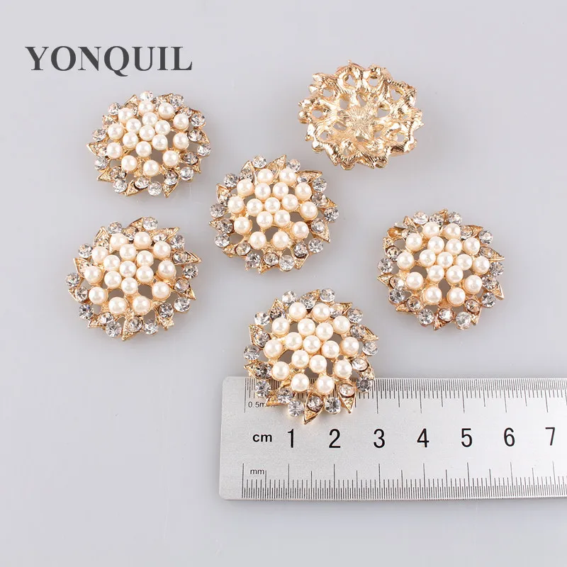 

Exquisite Imitation Cream Pearl Flower Pin Brooch Diamante Rhinestone Wedding Brooch Pins Accessories Elegant Women MYQB002