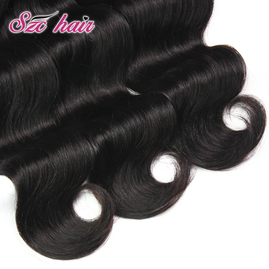 Малайзийский Девы Волос Объемной Волны Человеческих Weave Связки 7А Малайзии