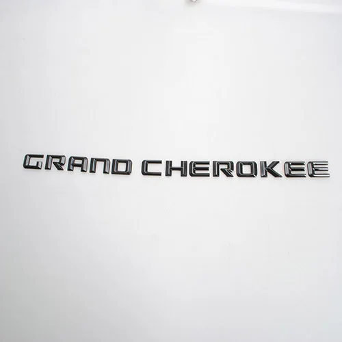 SHINEKA эмблемы для Jeep Grand Cherokee- ABS Авто на заказ стильные эмблемы пластиковые 3D буквы наклейки для Grand Cherokee - Цвет: Черный