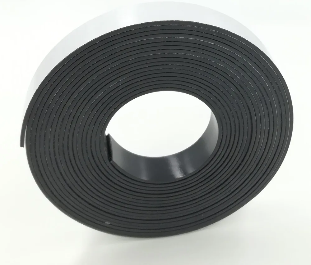 1 м 1,5 мм резиновые самоклеющиеся магнитные полосы гибкий магнит DIY ленты