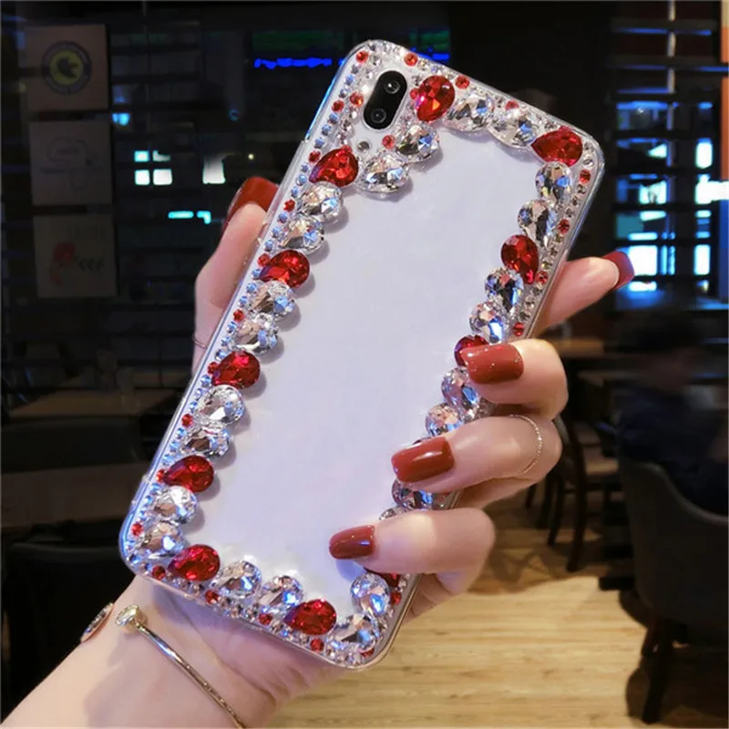 1 шт. чехол для Redmi Note 7, блестящие Роскошные хрустальные стразы, Алмазный Блестящий Прозрачный чехол для телефона, для Xiaomi Redmi Note 7 Pro/Note 7S - Цвет: 35