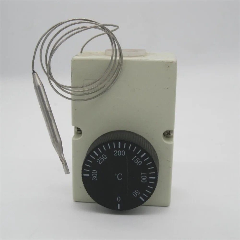 

Thermostat AC220V 16A Dial Temperature Control Switch sensor for Electric Oven 50-300C Dial Specially Designed Thermocouple