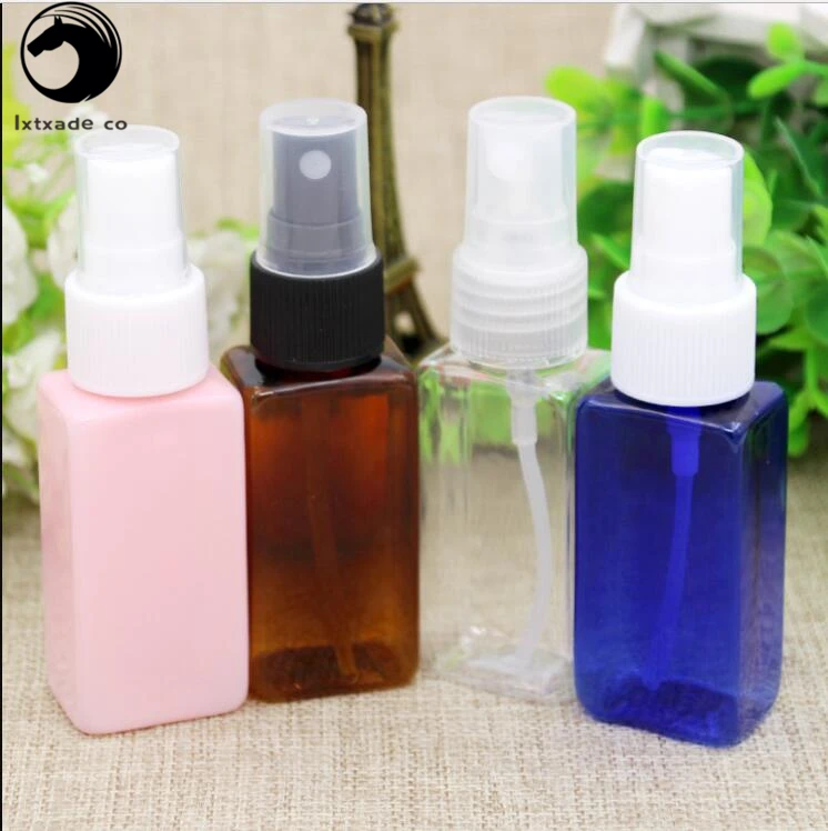 50 шт. Бесплатная доставка 30 мл пустые пластиковые парфумные квадратные бутылки