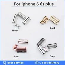 Боковая кнопка для iPhone 6, 6S Plus, 6SP, 6 p, кнопка питания, кнопка громкости, кнопки отключения звука, кнопки, боковые кнопки, полный набор, запасные части, замена