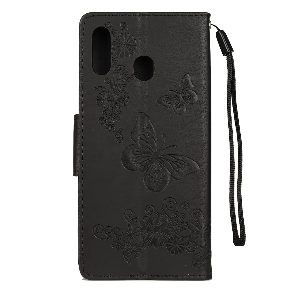 Y6() кожаный чехол s для huawei Y6 чехол для Coque huawei Y 6 Y6Prime Y6 Prime бабочка откидная крышка кошелек сумка для телефона