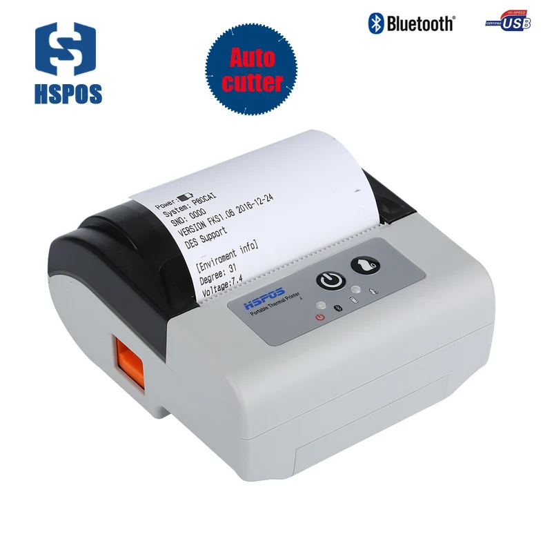 Качество 80 мм Android мобильных устройств bluetooth Термальность Билл получения