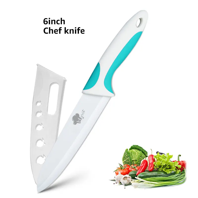 6inch lakegreenwhite Керамический нож 6 5 4 3 дюймов кухонный нож шеф-повара для нарезки мяса нож для очистки овощей белое лезвие красочная Нескользящая ручка инструмент для приготовления пищи - Цвет: 6inch lakegreenwhite