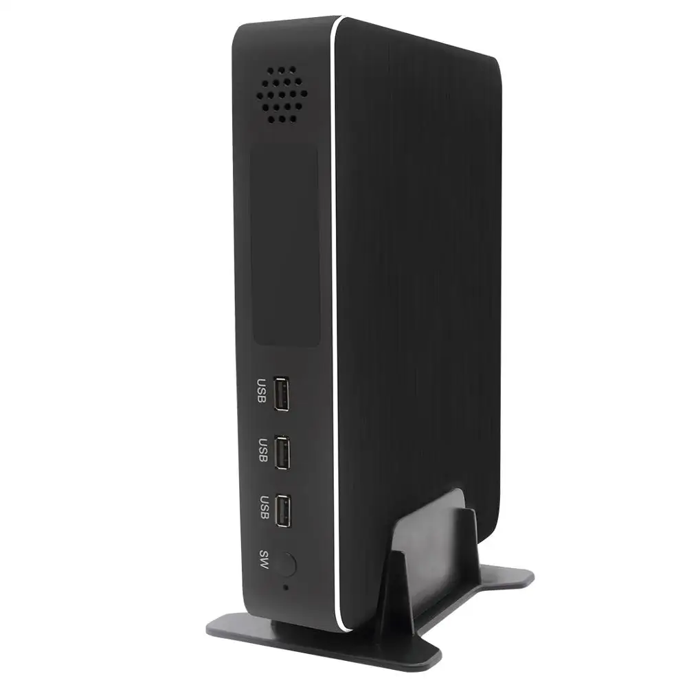 Kingdel высокое качество HTPC четырехъядерный процессор Intel i7 7700 4G выделенный GTX1050TI DVI HDMI DP мульти дисплей Win10 металлический чехол i3 i5 i7