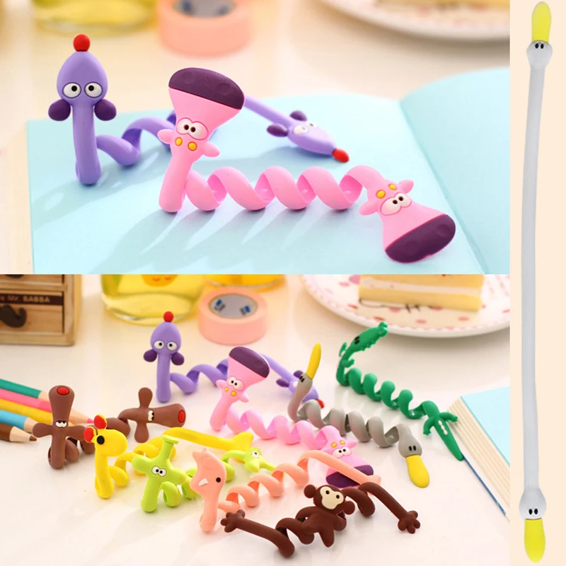 Мультяшный USB кабель для укуса милых животных защитная лента кабеля Iphone