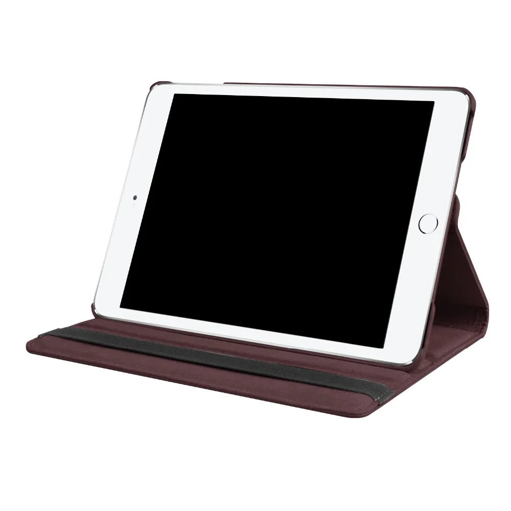 360 градусов вращающийся кожаный для Apple iPad 9,7 A1822 A1823 A1893 A1897 с подставкой и сна Smart Cover+ ручка