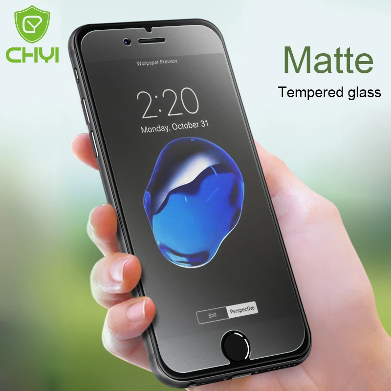 CHYI матовое стекло для Iphone 7 Plus 6plus олеофобное покрытие против отпечатков пальцев 9H