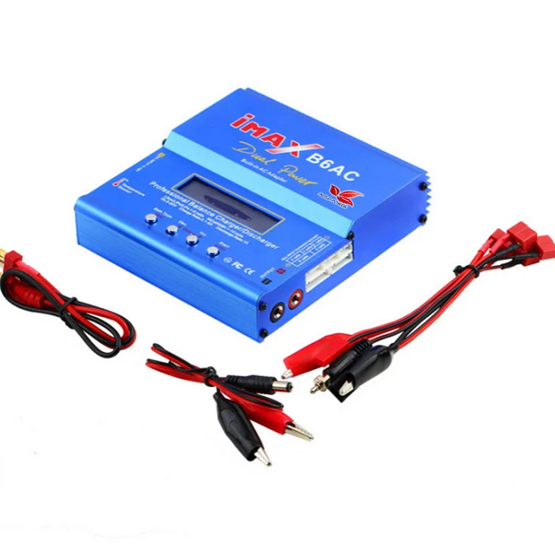 Блок питания со встроенным аккумулятором IMAX B6 AC 80 Вт B6AC Lipo NiMH 3S/4S/5S RC зарядное