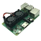 Raspberry Pi 3 Model B +(Plus) модуль системы охлаждения с двумя вентиляторами с радиатором для Pi3 B +  NESPi чехол