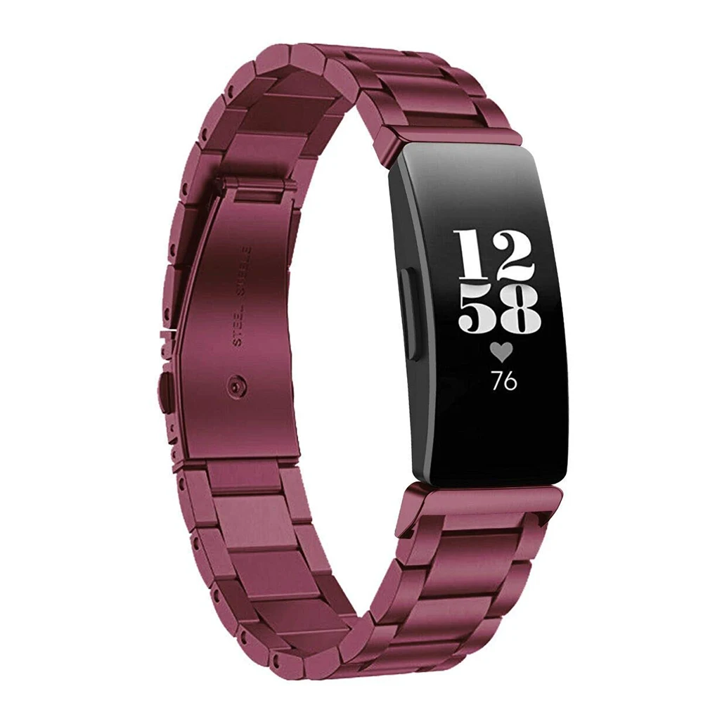 Ремешок SPEDKOY из нержавеющей стали для Fitbit Inspire HR металлический браслет часов /