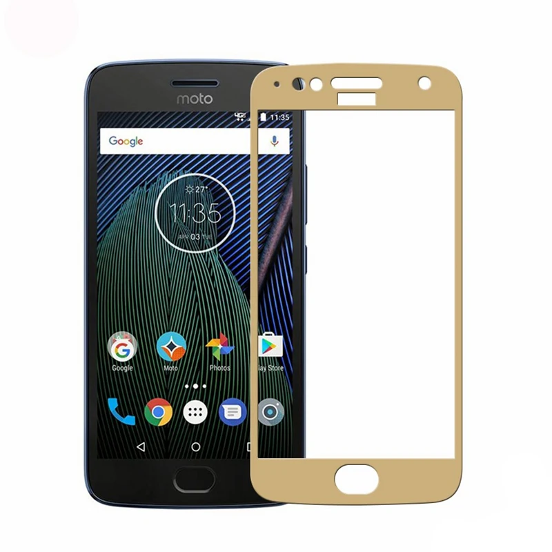 2PCS Full Cover Tempered Glass For Motorola Moto G5S Plus Screen Protector protective film glass | Мобильные телефоны и