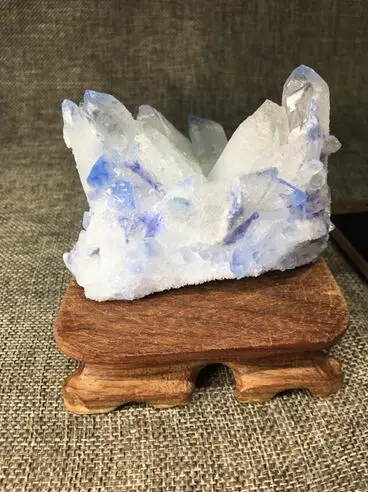 

PRETTY Aura Quartz Crystal Bismuth Titanium Silicon Clusters SPECIMEN