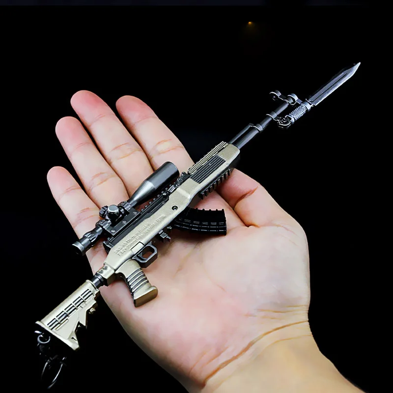 1 шт. AWM модель пистолеты мини литья под давлением PUBG металлический пистолет