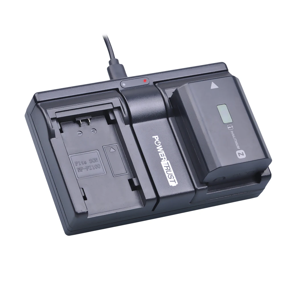 PowerTrust NPFZ100 NP FZ100 USB двойное зарядное устройство для Sony BC QZ1 Alpha 9 A9 9R A9R 9S|chargers for
