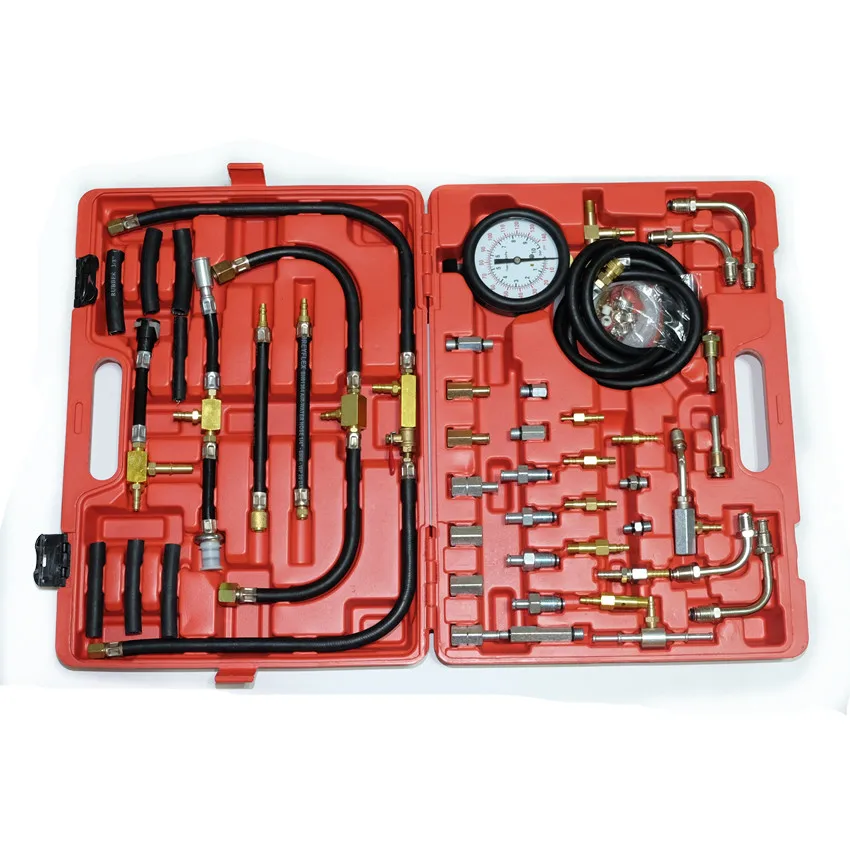 

TU443 Universal Automotive TU-443 Deluxe Manometer Fuel Pressure Gauge Engine Testing Kit Fuel Injection Pump Tester TU 443