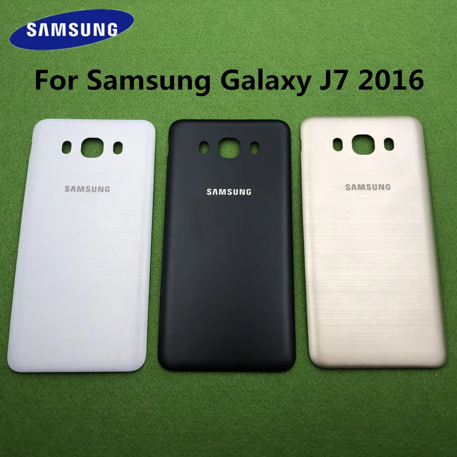Задняя крышка аккумуляторного отсека для Samsung Galaxy J7 2016 J710 задняя корпуса дверь J710M