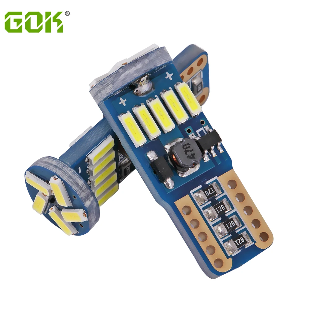 10 шт. T10 светодиодный canbus 15 Светодиодный 4014 smd без ошибок OBC 194 168 W5W 15smd неполярный