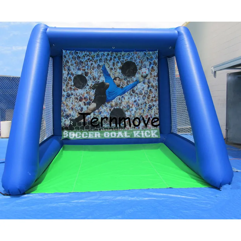 blue red Inflatable Soccer Gate Football Goal Target Game inflatable football toss game gonflable cible foot | Игрушки и хобби
