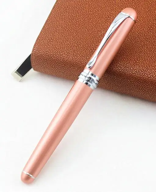 Чернильное Jinhao перо X750 Серебро Нержавеющая Сталь Офисные принадлежности Подарки для письма бизнес 18KGP тонкий перьевая ручка из металла - Цвет: S