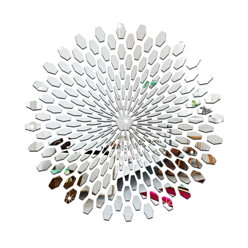 Креативные простые зеркальные наклейки Funlife для домашнего обустройства