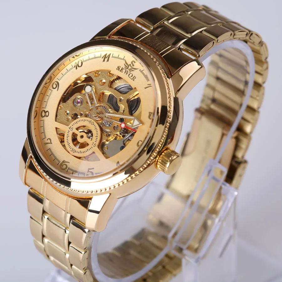 Новинка 2017 деловые мужские золотые часы модный указатель дизайнерский Топ