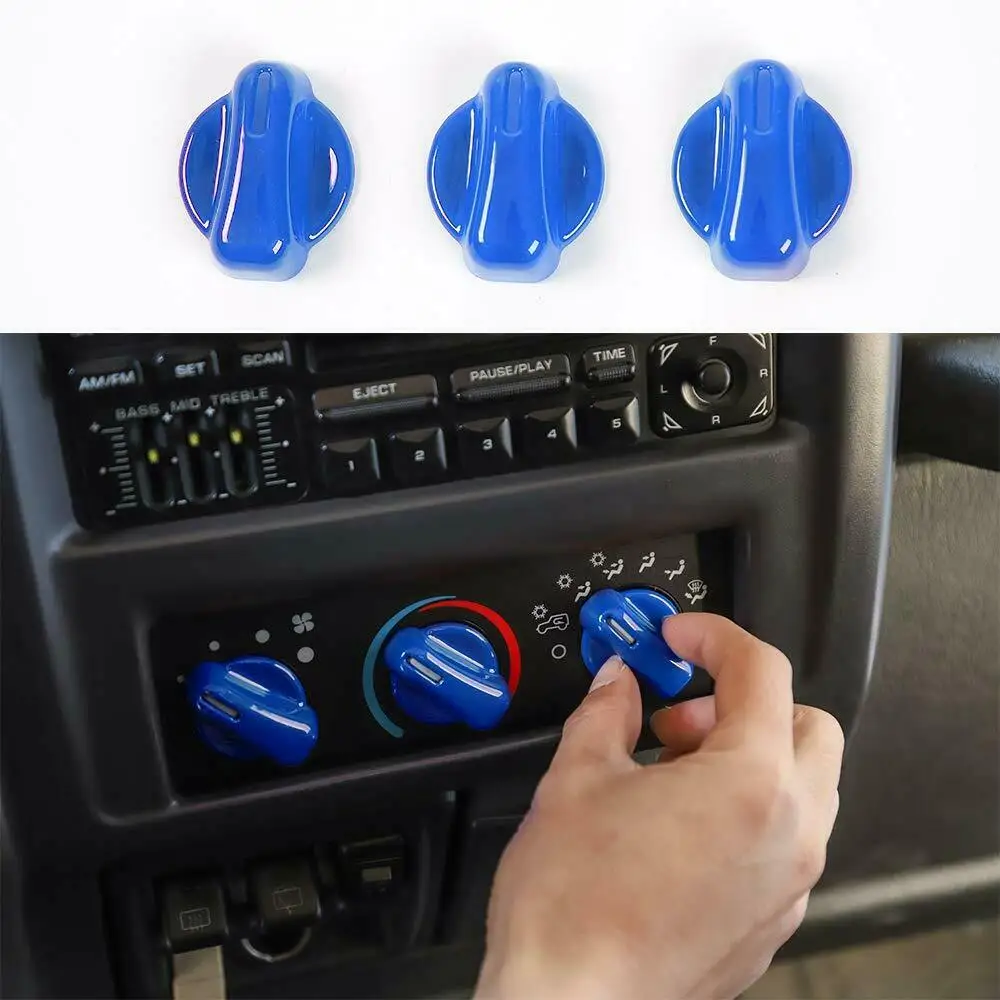 20 шт. полный комплект интерьера отделка подходит Jeep Wrangler TJ 1997 2006 синий|Лепнина для