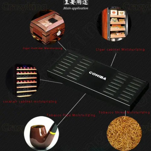 Cohiba Черный увлажнитель воздуха для хьюмидор и табачной трубы шкафа ледяной Кубер