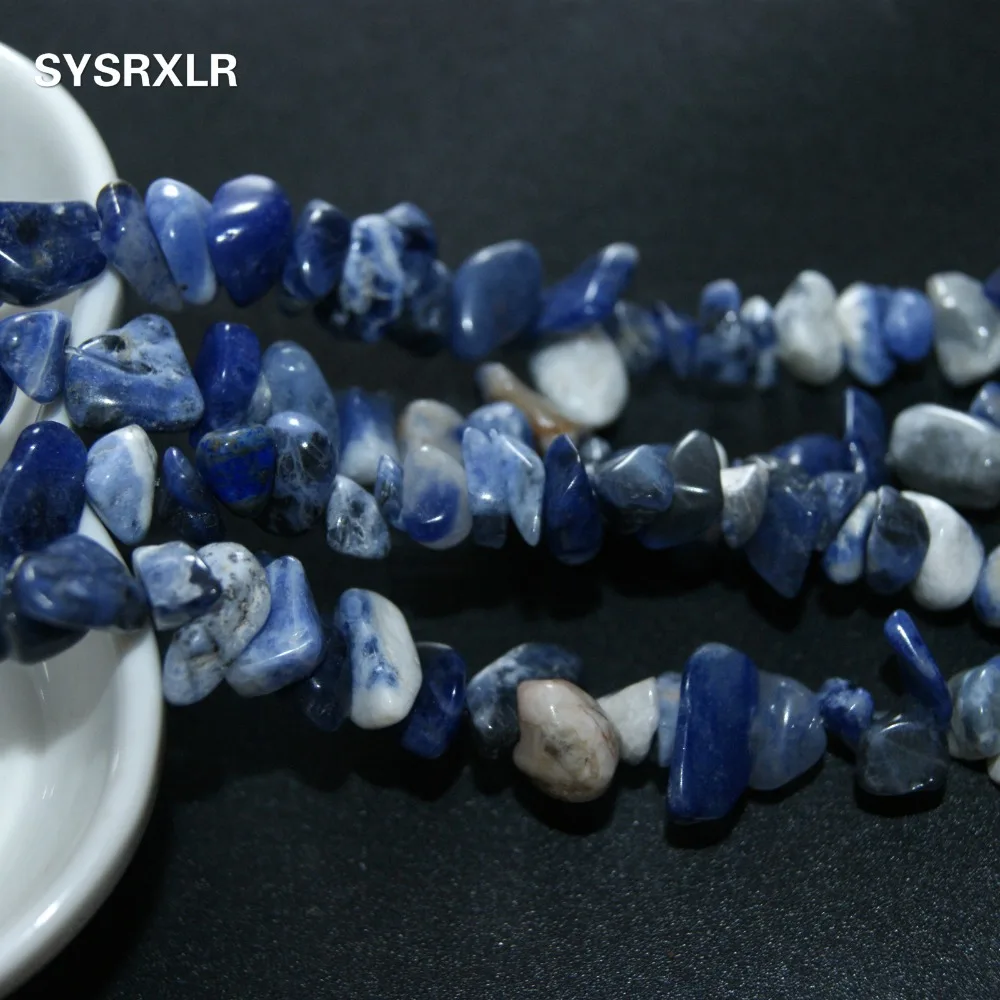 Оптовая продажа очаровательные высококачественные синие камни в форме вены