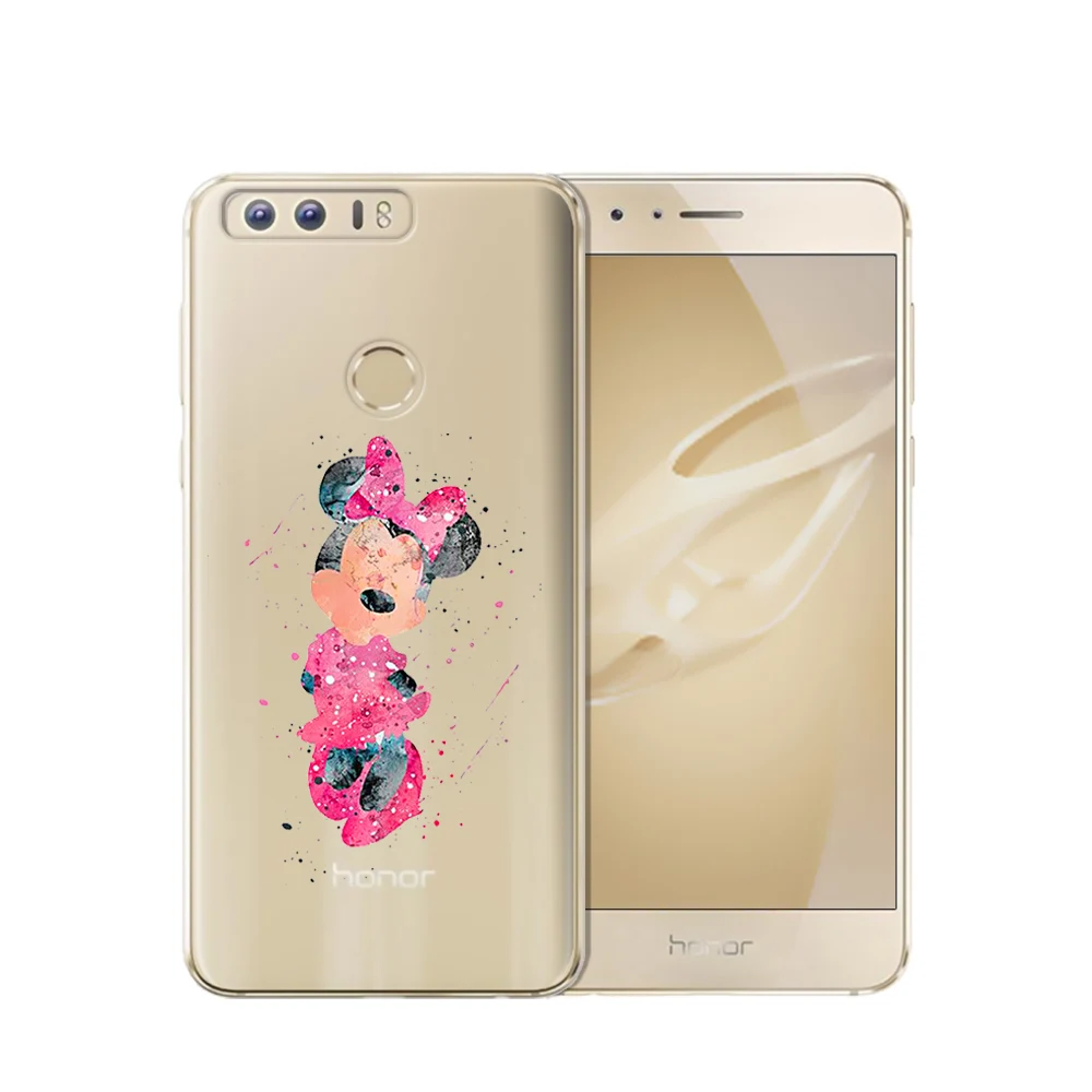 Новые поступления Платье русалки принцессы для Coque Huawei Honor 8 чехол Cute с мышонком из