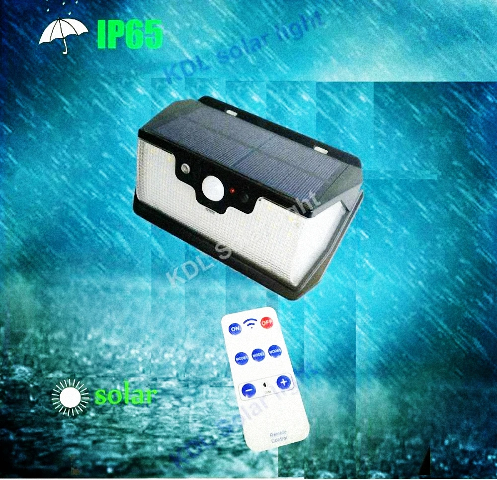 55 leds Solar light remote control radar 3 side lighting usb port ip65 smart led lamp Outdoor Garden street patio yard wa | Освещение