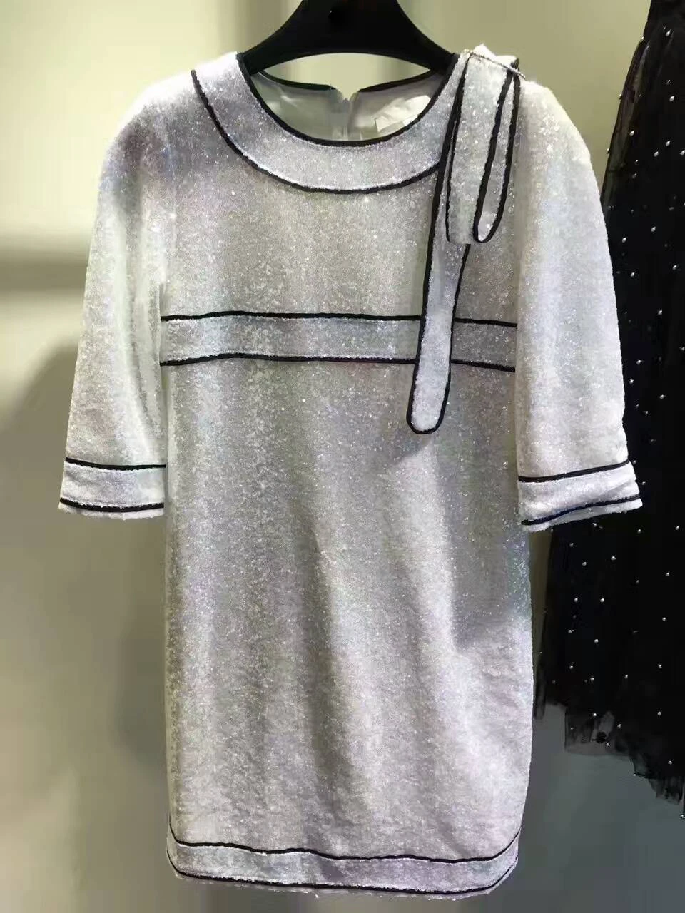 2017 белое элегантное офисное платье модное повседневное тонкое подиумное летнее