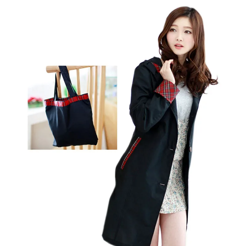 Дождевик женский длинный водонепроницаемый Тренч дождевик дорожная ветровка