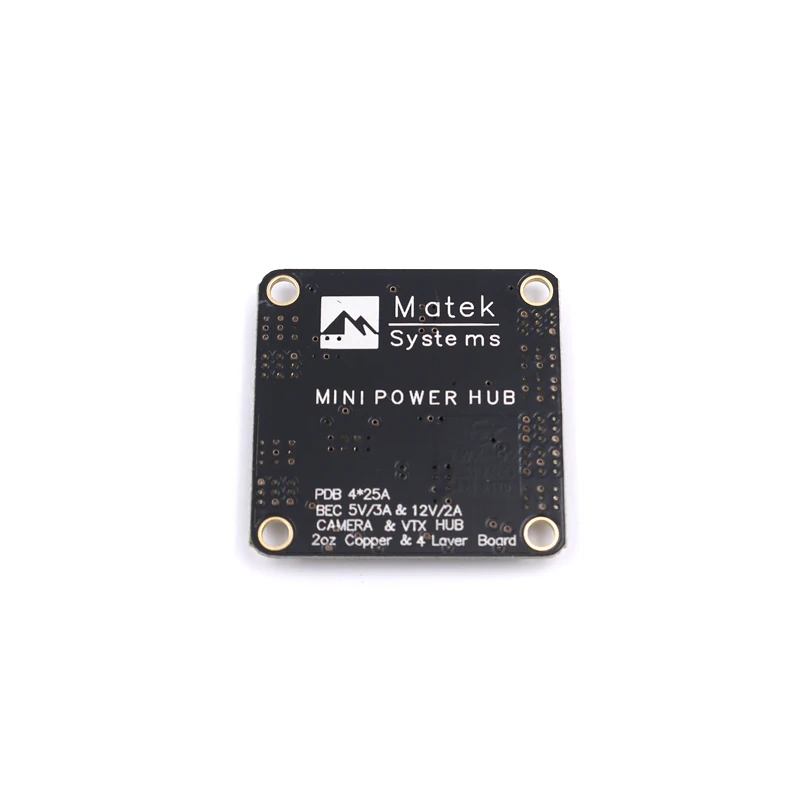 Плата распределения питания Matek Mini Power Hub PDB с BEC 5 В и 12 для FPV QAV250 ZMR250 мультикоптера