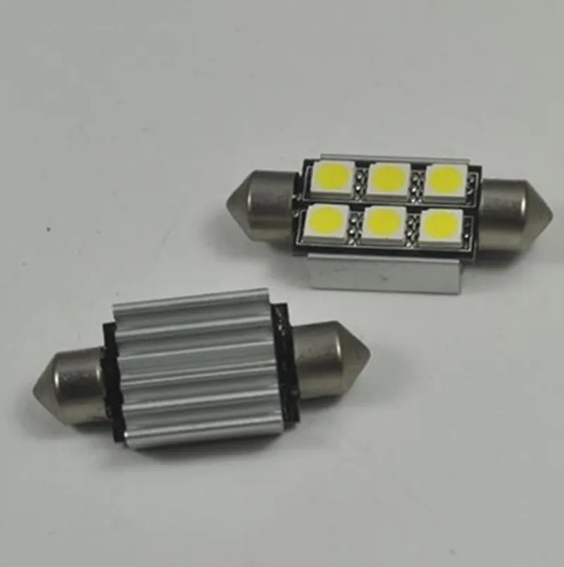 Бесплатная доставка 10 шт. белый 6 SMD 5050 Светодиодный светильник для номерного