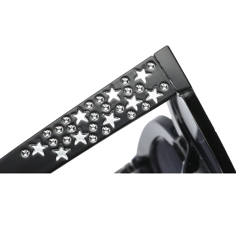 Роскошные брендовые солнцезащитные очки дизайнерские с большими кристаллами в