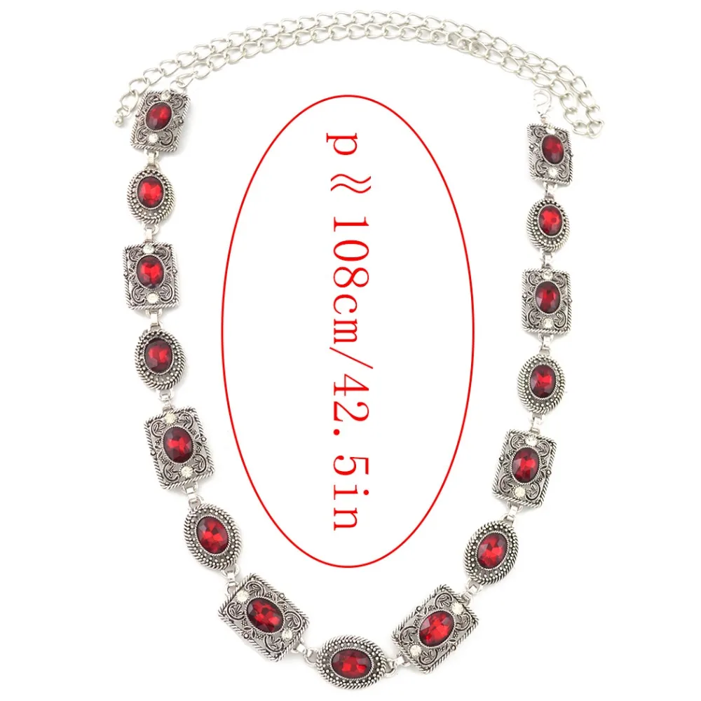 

Sexy Beauty 3 Colors Women Square Oval Alloy Carved Hollow Pattern Crystal Belly Chain Summer Beach Fashion Body Jewelry