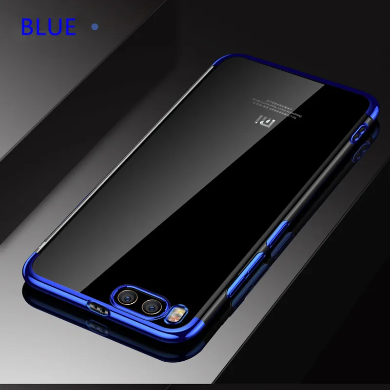 Plating soft case for Xiaomi mi 6 luxury fashion TPU silicon coque back cover xiaomi mi6 Red/Black/Blue phone cases |