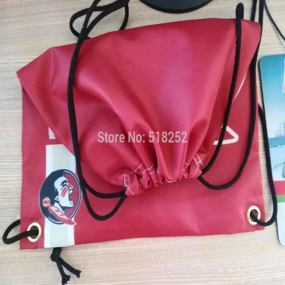 Custom Drawstring Backpack Bag Company Logo Customize 30x45cm Sports Team Decoration Promotion Home Holiday Business Advertising | Дом и сад